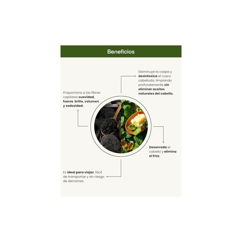 Kit Anticaída Nuneth - Shampoo Sólido de Jojoba, 65gr y