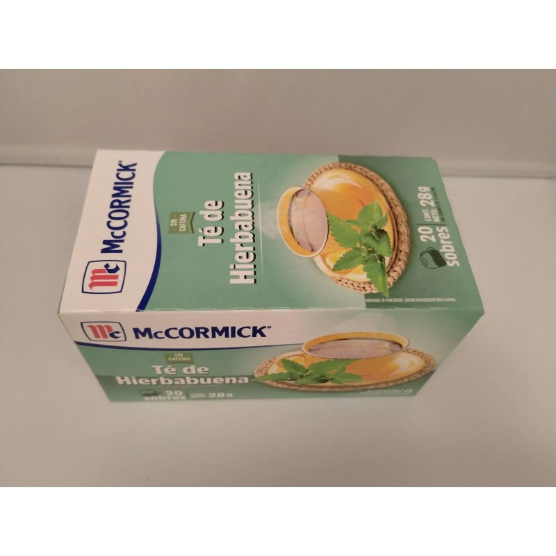 McCormick te de hierba buena con 20 sobres marca mccormick
