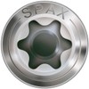 Spax 1.4567-25170004503521 Facade Screw, Raised Countersunk Head T-STAR Plus, CUT,