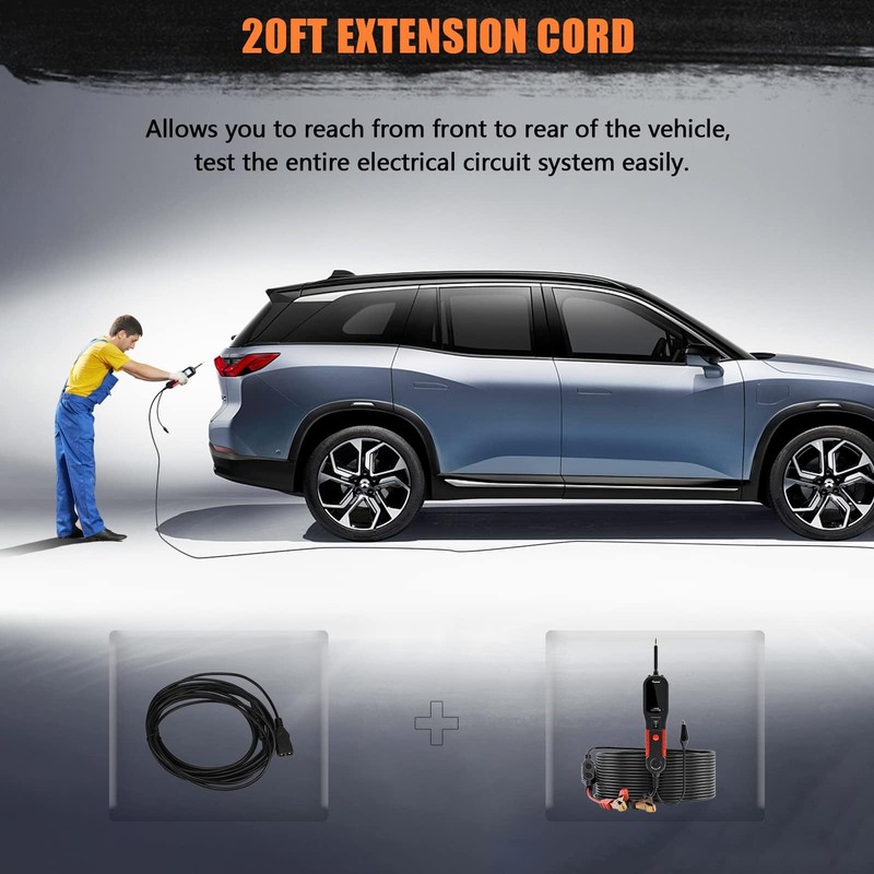 VDIAGTOOL V200 Automotive Circuit Tester, Electrical Power Circuit Probe Tester