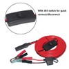 SPARKING 10FT 12V Battery Alligator Clip to SAE 2Pin Quick