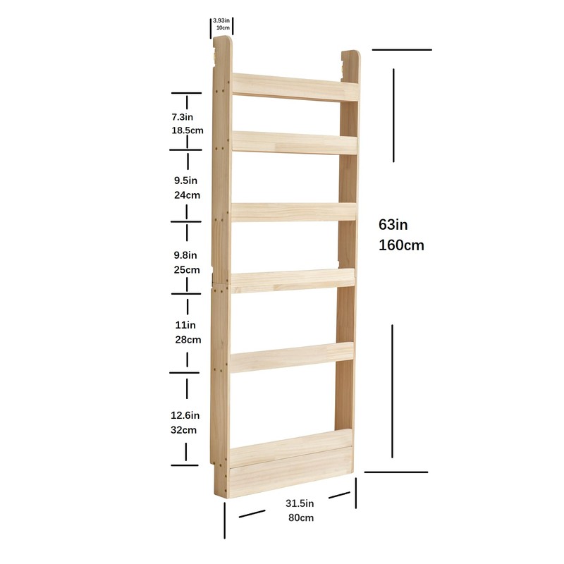 Heehee Solid Wood Bookshelf Bookcase Book Shelf Organizer for Books,