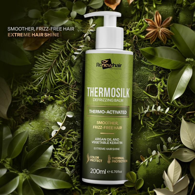 Renew hair Professional Thermosilk Keratin Straightening Conditioner for All Hair