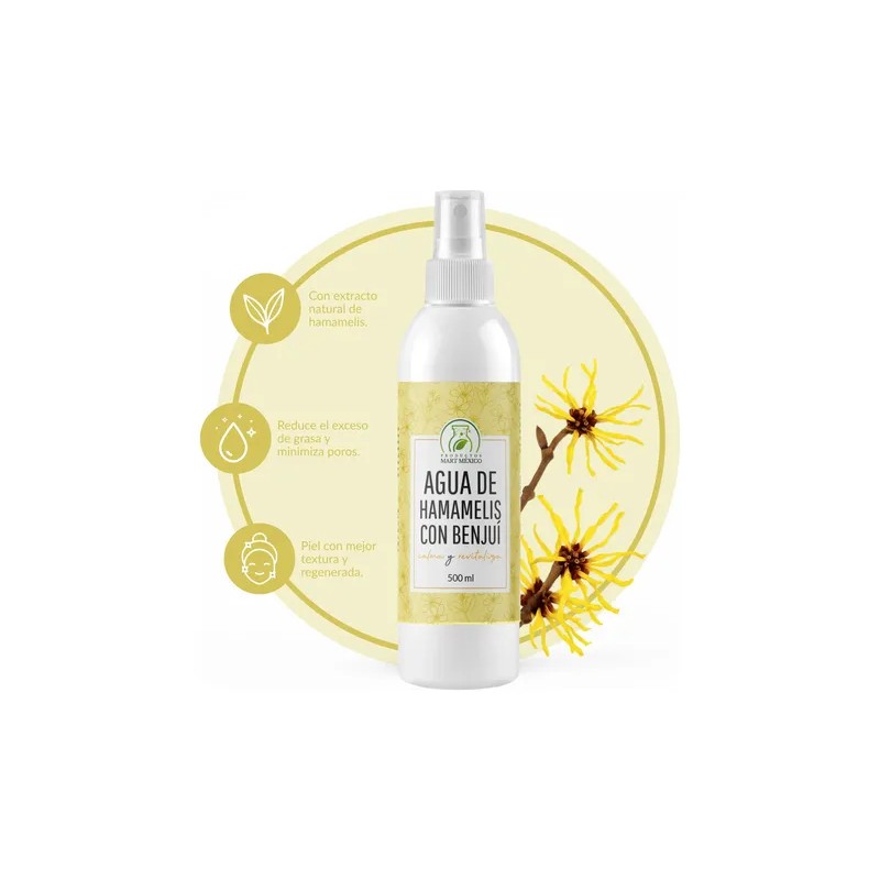 Agua De Hamamelis Con Benjuí Piel Tersa (500ml)