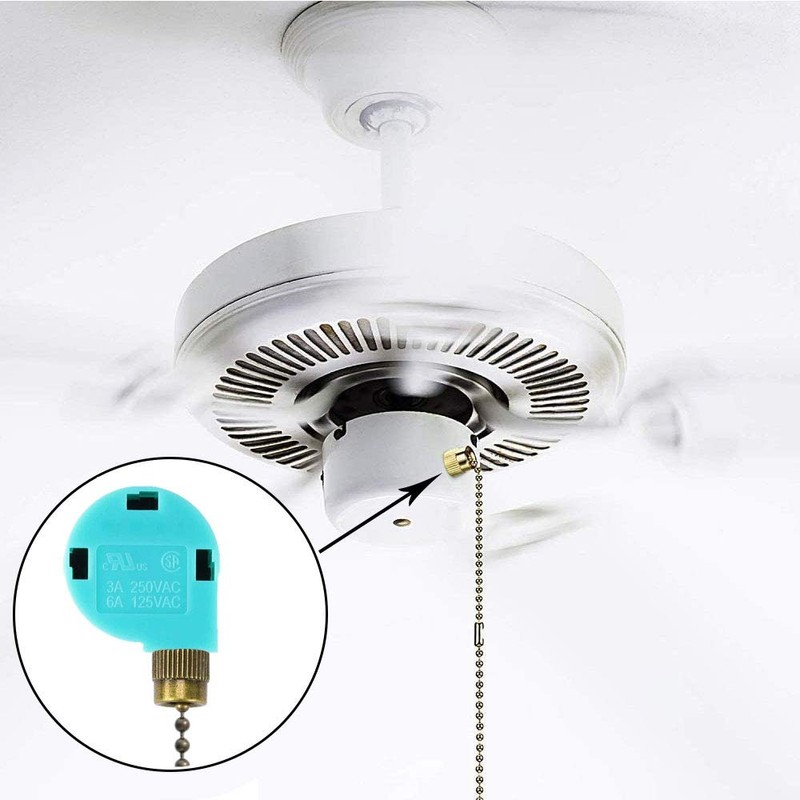 Ceiling Fan Switch ZE-268S6 3 Speed 4 Wire Bronze Zing