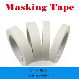 SagaSave 1cm × 50m Multipurpose Masking Tape High Efficiency for Painting Walls, Woodwork, Metal and Glass