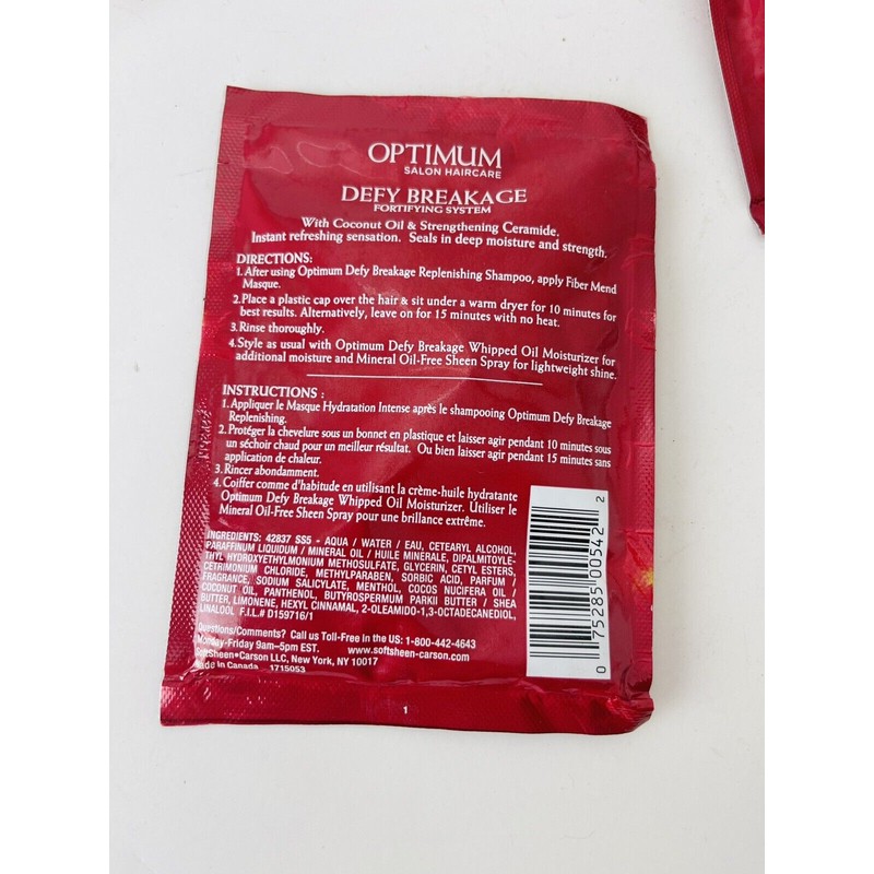 SoftSheen Carson Lot of 6 Softsheen Carson Defy Breakage Fortifying