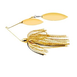 War Eagle Custom Lures WE38GW05 3/8 Double Willow Gold Frame Gold Shiner