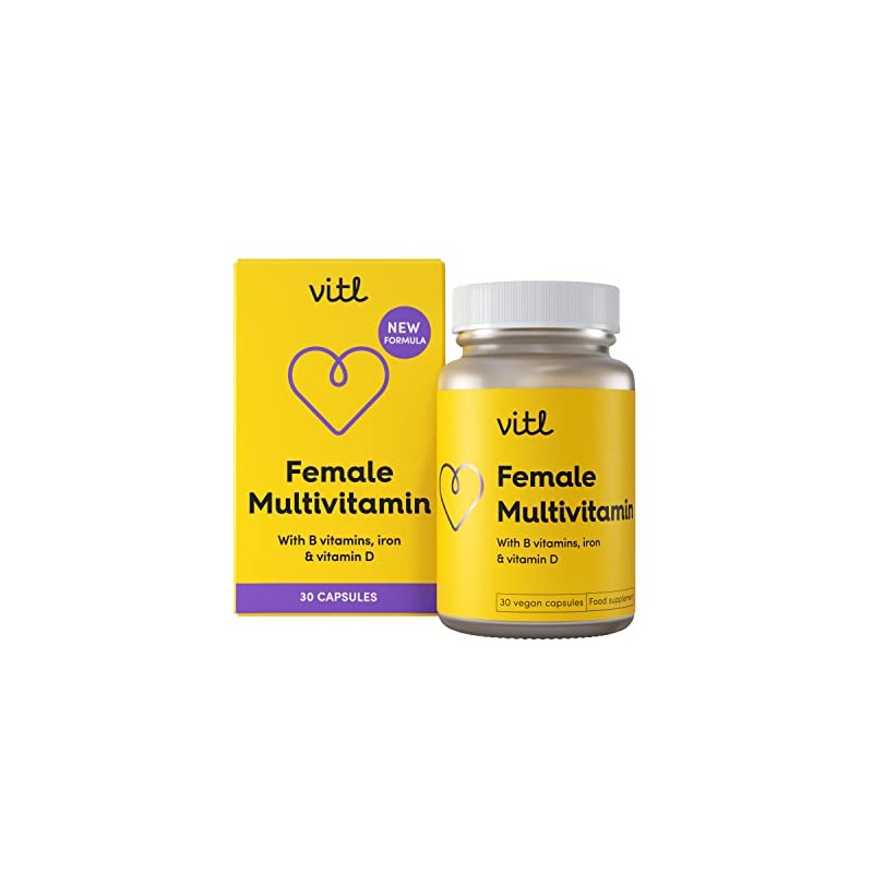 Vitl Female Multivitamin & Minerals Supplement - 30 Vegan Capsules
