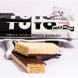 Tuyo Bolsa 19GR 30 Unidades, oblea con crema de maní y cobertura de chocolate