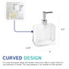 Huang Acrylic Clear Rectangular Refillable Liquid Soap Dispenser Pump for