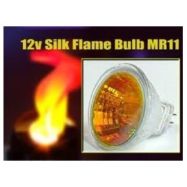 Luxa 2 x 12v 8w Silk Flame Lamp Bulbs (Red/Amber)