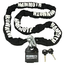 MAMMOTH LOCMAM MOTORCYCLE MOTORBIKE 1.8M LONG AND 10MM THICK CHAIN LOCK BEST SECURITY