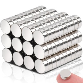 Pack of 120 Mini Magnets, 8 x 3 mm Neodymium Magnets, Small Magnets, Strong Small Magnets, Fridge Magnets, Strong Magnets for Magnetic Board, Pin Board Magnets, Small Mini Magnets for Whiteboard