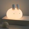 Cute Rabbit Night Light Silicone Bunny Tabletop Lamp 2700K Warm