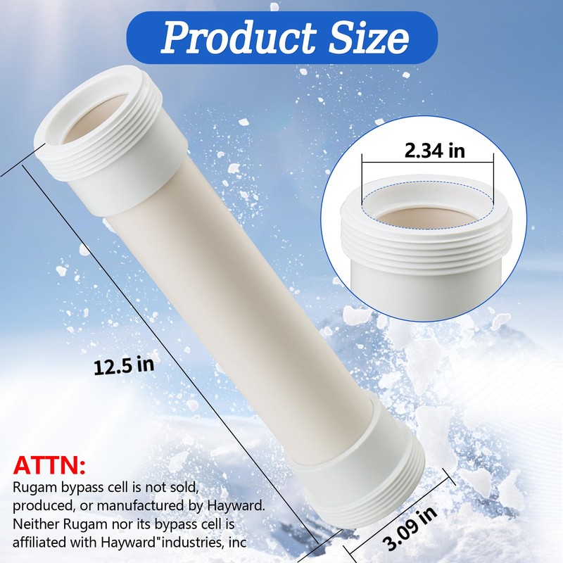 Rugam Pool Salt Bypass Dummy Cell Compatible with Hayward Salt
