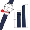 Toff London Ladies Navy Leather Watch Strap, Quick Release with