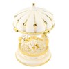 Plastic Romantic Three Horses Carousel Music Box Birthday Kids Anniversary