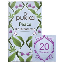 Pukka - Bio-Kräutertee "Peace" - 20 Teebeutel (Kamille, Lavendel, Grüne Minze, Ashwagandha)