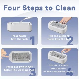 Kwiwis ULTRASONIC CLEANER  JEWELRY, SILVER, WATCHES, GLASSES AND MORE CLEANER