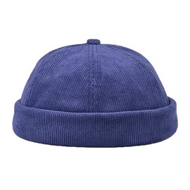 YAMEE Cap Men's Hat Women's Docker Cap Unisex Docker Hat Port Hat Sailor Hat Men's Hat Biker Cap Hat Hiking Hat Sailor Cap (Cap Circumference: 56-58 cm), XA-389/Dark Blue