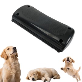 Deshedding Dog Brush,Grooming Deshedding Brush for Pets,Dog Grooming Supplies,Pet Hair Removal Tool for Cats, Dogs, Horses,Rabbits,Black Pet Hair Thinning Comb