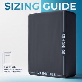 Utopia Bedding Twin XL Deep Pocket Fitted Sheet – Extra Deep Pocket – Fits up to 21 Inch Mattress – Hotel Luxury – Soft, Breathable and Comfy – Shrinkage and Fade Resistant – Easy Care – (Grey)