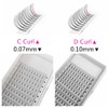 Eyelash Extensions, 3 Boxes, 5D Volume Eyelashes, C D Curl,