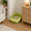 Small Cat Litter Box for Kittens – Semi-Closed Pet Toilet