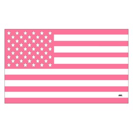 Rogue River Tactical Pink American USA Flag Sticker Patriotic United States Auto Car Decal Window Bumper US 3x5 Inch