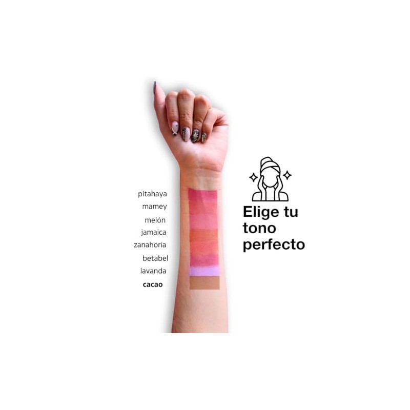 Rubor en Polvo Compacto, para Piel Grasa y Sensible, con
