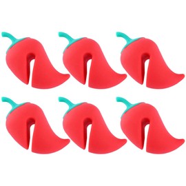 LIFKOME 6pcs Boil Over Spill Stopper Silicone Spill Proof Lid Heat Resistant Pot Lid Holder Kitchen Cooking Gadgets
