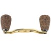 Fishing Reel Handle Wood Knob Carbon Fiber Frame with Fittings