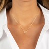 PRTGL Star Of David Necklace for Women- 14k Gold Zircon