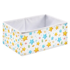 Large Storage Bin Basket Foldable Storage Cubes Canvas Fabric Storage Baskets for Home Bedroom Closet Toy 11.02x11.02x11.02 in