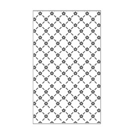 Vaessen Creative Mini Taschina per Embossing, Traliccio con Fiori, Per Aggiungere Texture e Dimensione a Pagine di Scrapbooking, Biglietti e altri Progetti Creativi con la Carta