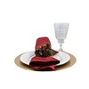 13 Inch Beaded Gold Plate Charger Set of 4