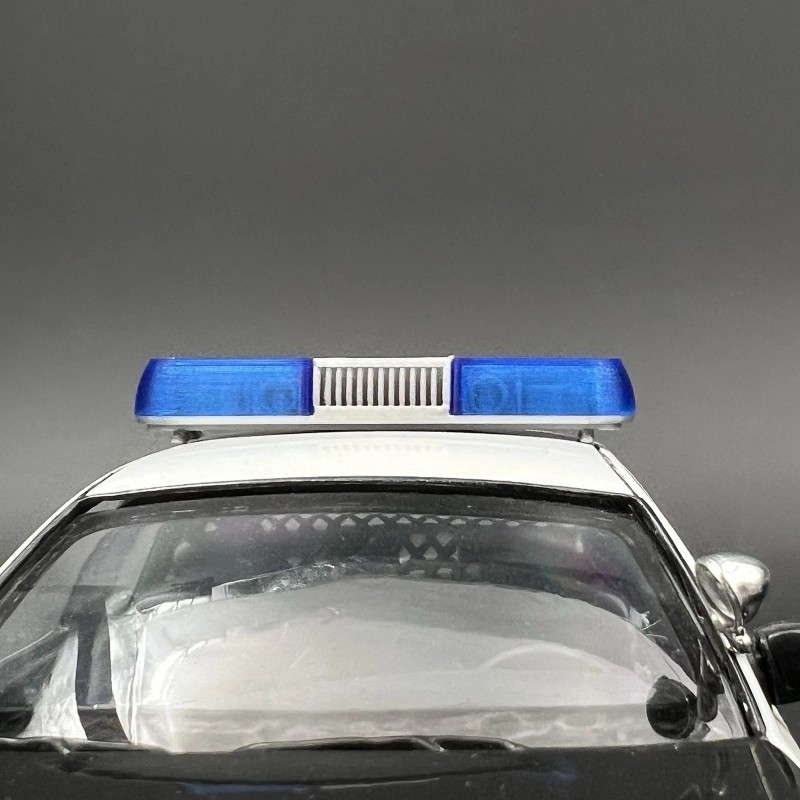 LED-Compatible Lightbar 1/24 1/25 Blue Whelen 80H 90H 8000 Lightbar
