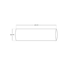 Vivezen – Yoga- und Fitnessrolle aus EPP-Hartschaum mit hoher Dichte – 30 x 15 cm – Schwarz