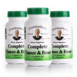 Christopher's Original Formulas Dr Christopher's Complete Tissue and Bone Formula 100 VegCaps Pack of 3
