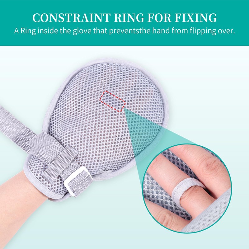 ENLUNTRA Restraint Gloves - 2Pcs, Hand Protective Gloves for Dementia
