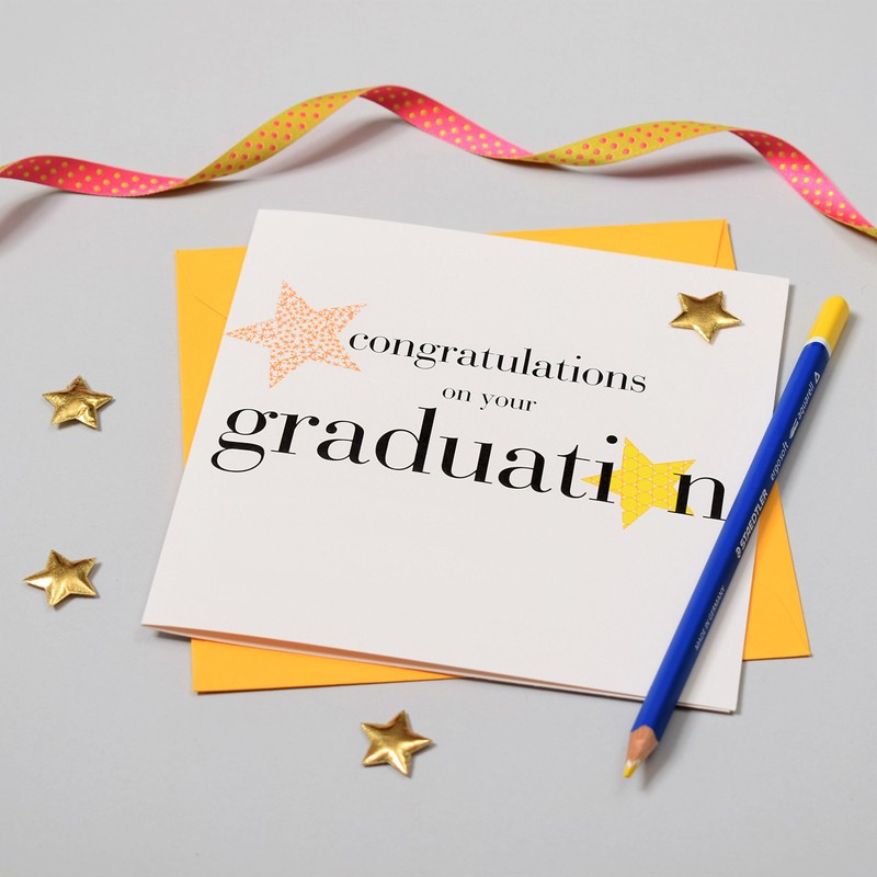 Claire Giles Hearts and Stars Congratulations on Your Graduation Card