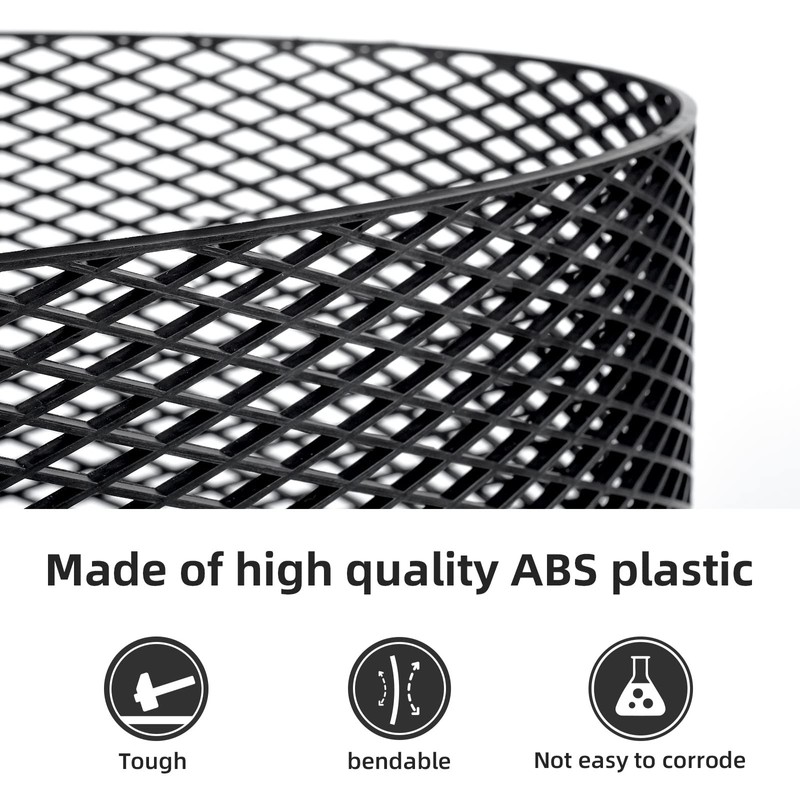 AggAuto 47"x16" ABS Plastic Universal Car Grill Mesh, Automotive Grille