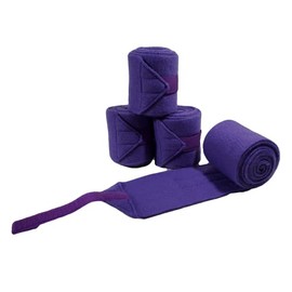Big Black Horse Fleece Polo Leg Wraps - Purple - Set of 4 (Mini)