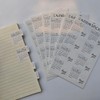 Calendar Stickers Monthly Index Tabs Self- Adhesive Monthly Stickers for