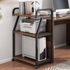 MegaChoice 3 Tier Printer Stand, Mobile Printer Table with Storage