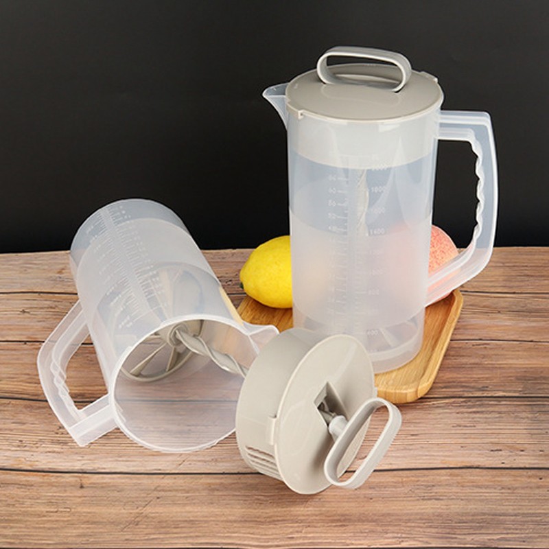 2000ML Manual Juice Extractor Blender Clear Scale Tight Lid Manual