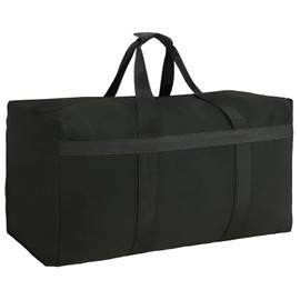 Sharmgoria Oversized Storage Duffle Bag Canvas Heavy Duty Moving Bag Great for Traveling, Camping, Moving College Kids, Large Items Storage and More (Canvas 158L)