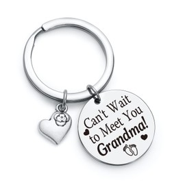 RSZOTW New Grandma Gifts For Best Grandma Ever Gift For First Time Grandmom Keychain Grandma To Be Gift New Nana Gifts First Mothers Day Jewelry