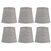 6Pcs Lampshade Modern Light Cover Fabric Inner Film European Style